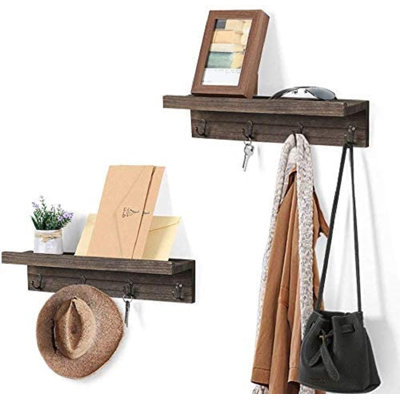 Shunk Wall 4 - Hook Wall Mounted Coat Rack