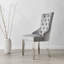 Eubanks High Gloss Halo Dining Table Set with 4 Luxury Velvet Dining Chairs-62280101