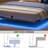 Floating Bed Frame With LED-373991396