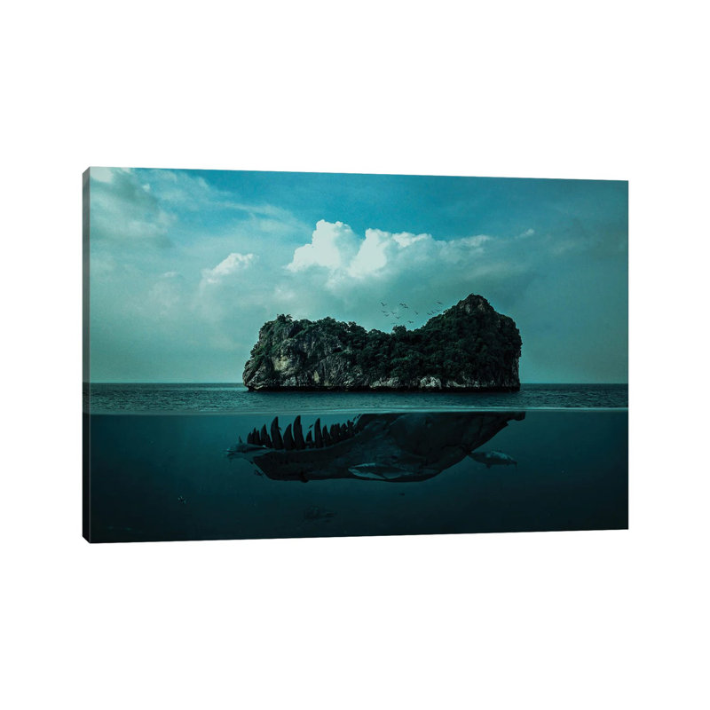 Skull Island 1 Piece Wrapped Canvas Painting, 66.04 cm H x 45.72 cm W x 1.91 cm D