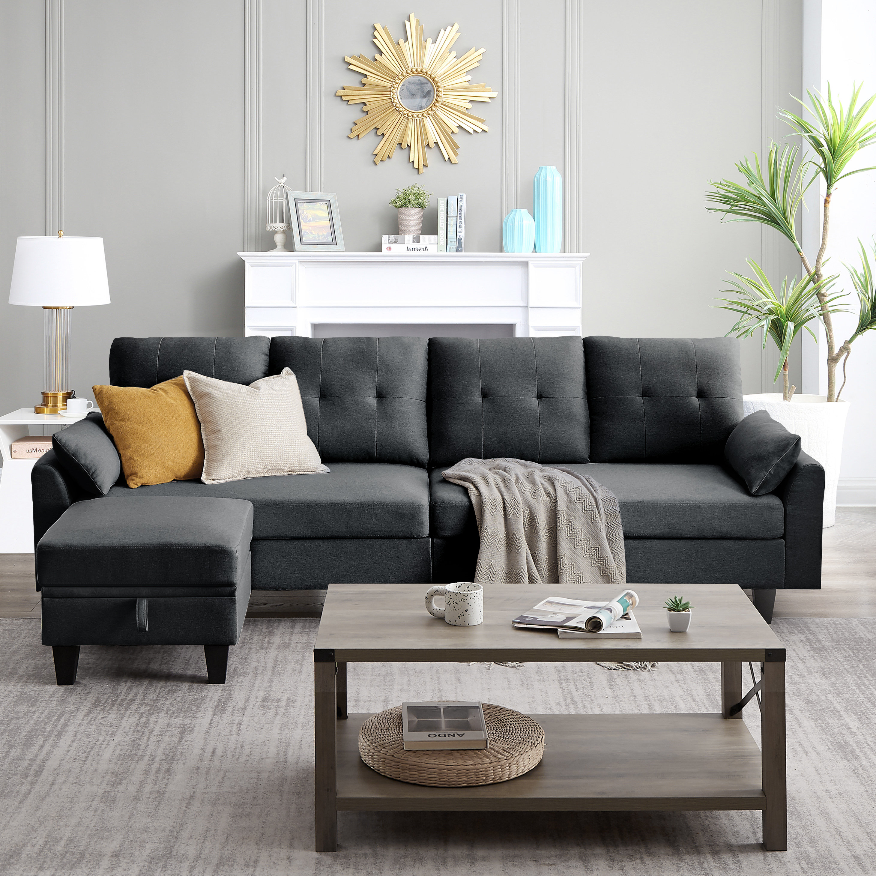 Rowe Furniture Two-Piece Corner Sectional Sofa, 60% Off