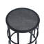 Table d'appoint en céramique avec structure en fer thermolaqué, table d'appoint légère et résistante aux intempéries
