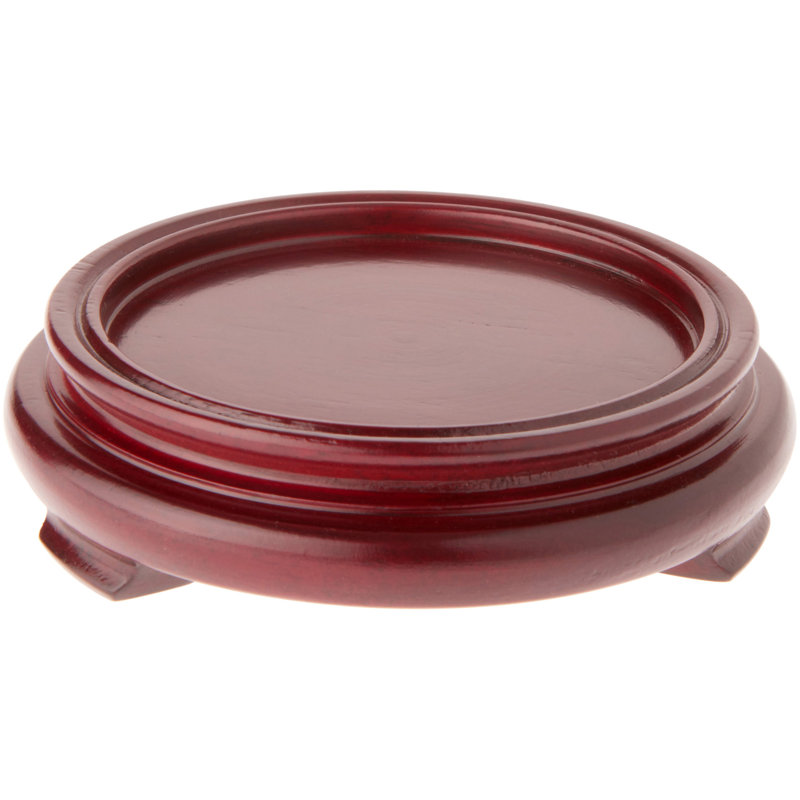 Base de présentation Malena, Placage de bois rouge, H 1 po x l 4,125 po x P 4,125 po