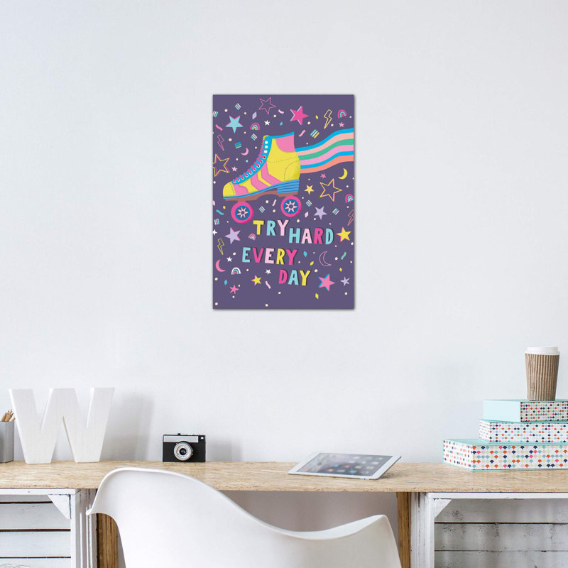 «Fun Pop I» par Nancy Mckenzie - impression d'art graphique, Toile tendue, H 60 po x l 40po x P 1,5 po