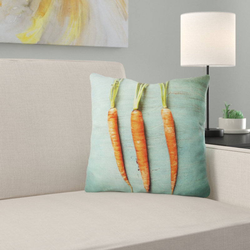 Eat Your Vegetables Throw Pillow, 16" x 16"