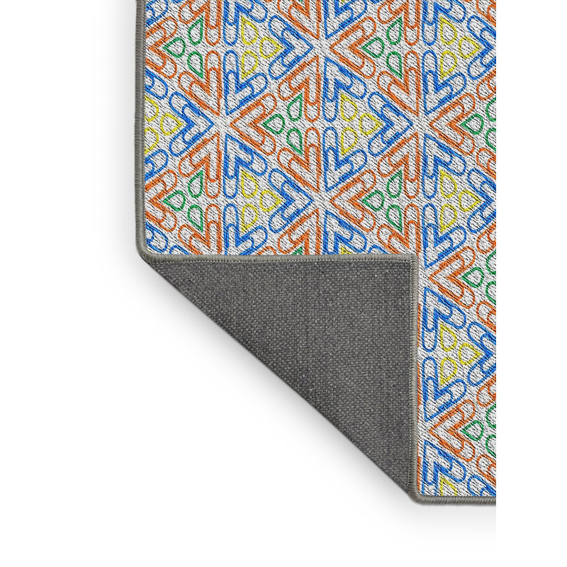 Runkle Geometric Indoor Rug, Rectangle 7' x 9'