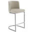 Tabouret de bar et de comptoir moderne à dossier bas de 26 po avec structure en métal -710901360-724967863