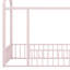 Structure de lit en métal avec clôture-1383201991