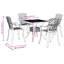 5 Piece Garden Dining Set Cast Aluminium-758381668