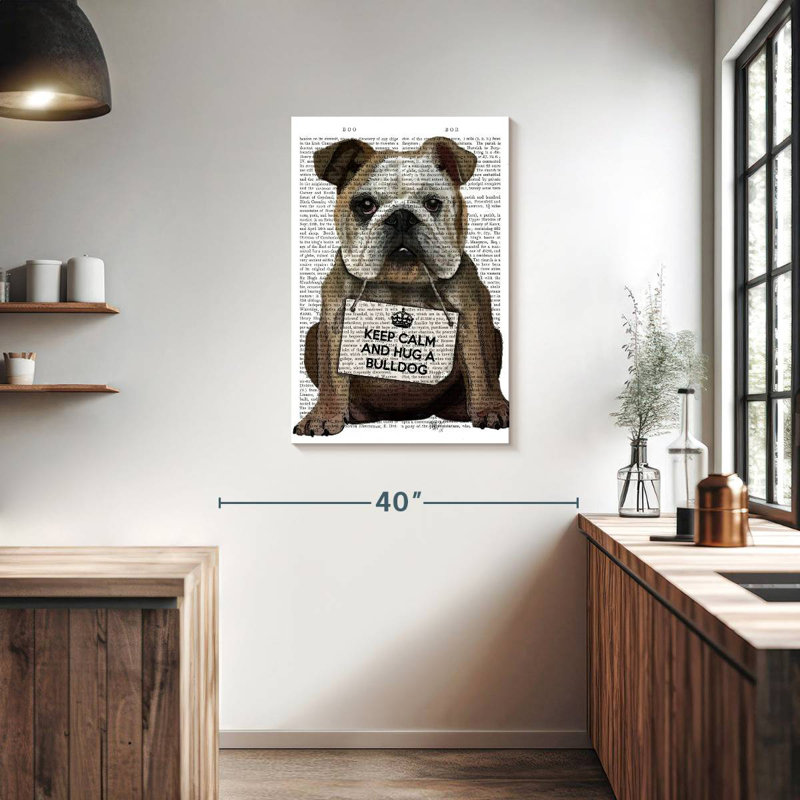 Bouledogue Brampt, H 36 po x l 24 po
