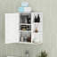 Armoire à pharmacie de salle de bain avec porte miroir - rangement réglable spacieux, design moderne pour la décoration murale blanche 6 tablettes ouvertes, 3 réglables, look élégant