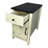 Farmhouse End Table Bedside Table With Charging Station,Night Stand With Barn Door And Drawer, Storage For Bedroom Living Room ,Bedside Table,  White+Black Color