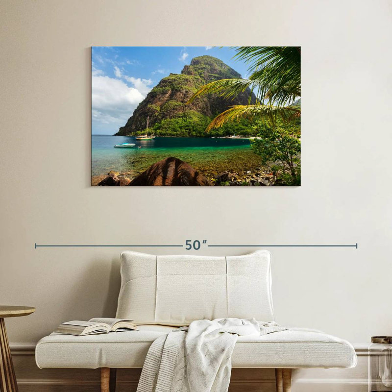 Petit Piton, 26" H x 39" W