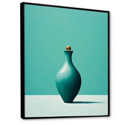 Tenpin turquoise sur toile
