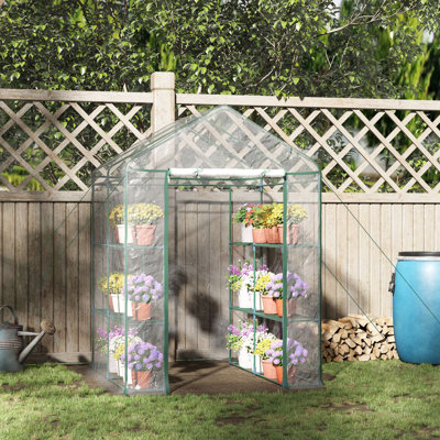 Mini ensemble de serre pour jardin Outsunny