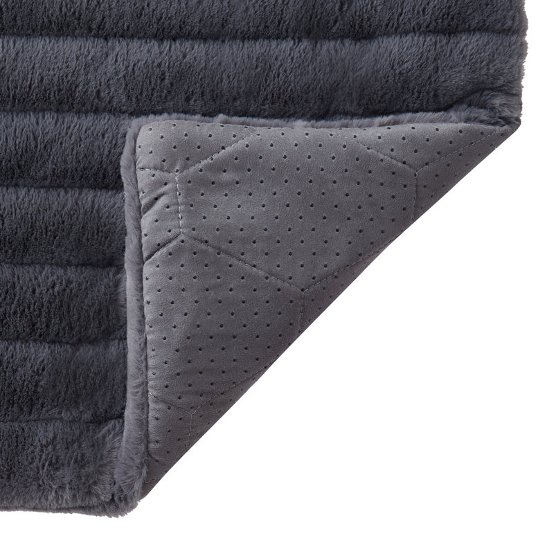 Tapis pour salle de bain Jasiel, gris