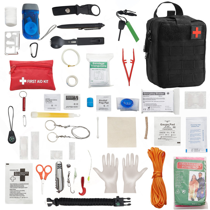 Trousse de premiers soins de survie 250 pièces