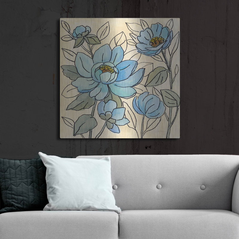 «Spring Lace Floral IV» par Silvia Vassileva, H 36 po x l 36 po