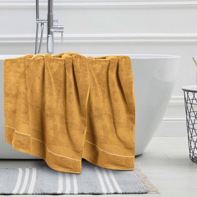 Abrianna Egyptian Giza Cotton Bath Sheet, Gold