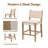 Jayden Counter Height Bar Stools with Backrest & Removable Cushion, Modern Solid Wood Counter Stools for Kitchen Island, Indoor Bar, Dining Room-1291545808-1291545810