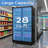 28 Cu.Ft. Commercial Beverage Refrigerator Upright Beverage Display Cooler In Black With Double Door