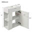 Meuble-lavabo moderne flottant avec lavabo en résine pour petites salles de bain, meuble-lavabo moderne avec rangement