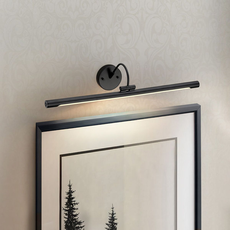 Alton 1 -Light Hardwired Dimmable LED Wall Mounted Picture Light, Black, 14.9cm H x 67.4cm W x 20.5cm D