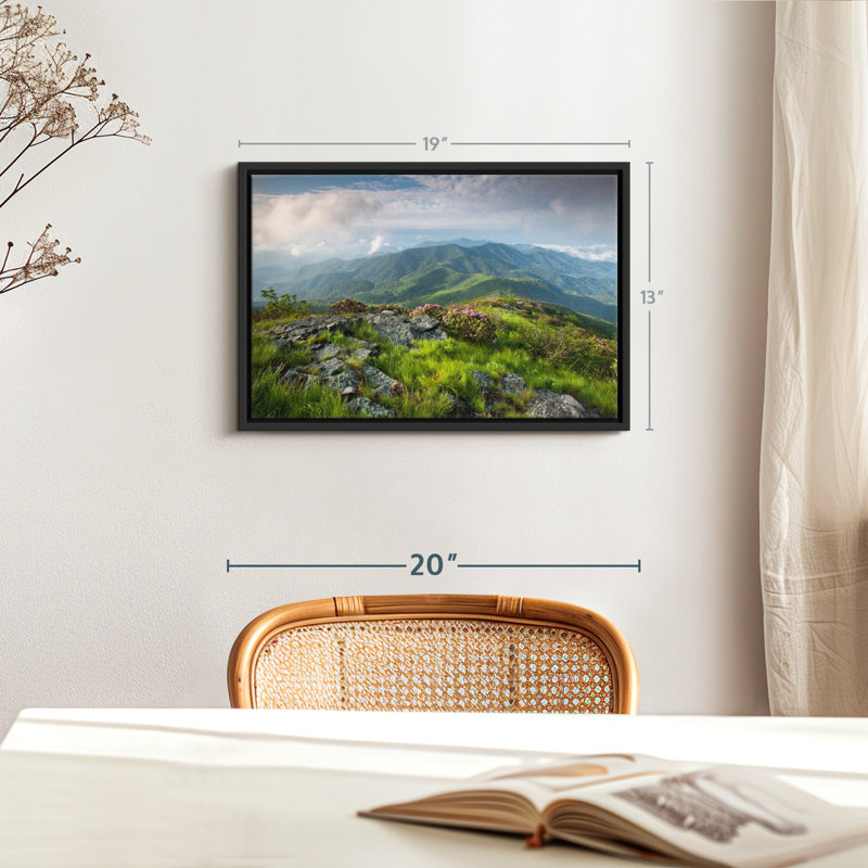 Nature "Art mural majestueux Blue Ridge Mountains", H 13 po x l 19 po