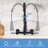 Wall Mounted Bridge Kitchen Faucet With Sprayer-111112319