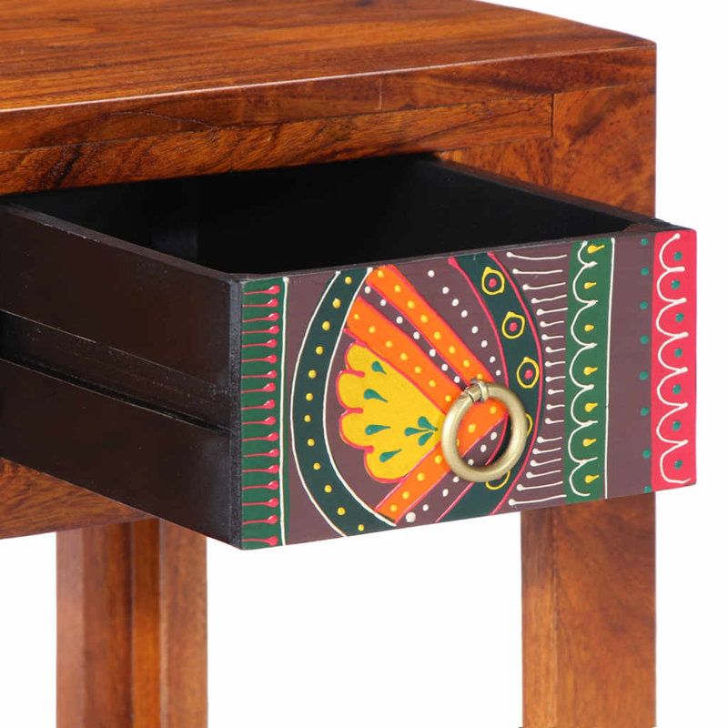 40cm W Solid Wood Bedside Table