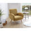 Rew Modern Upholstered Accent Chair Armchair Fabric Reading Living Room Side Chair-1567155690