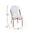 Indoor/Outdoor All-Weather Commercial Paris Chairs with Bamboo Print Frame-130346789-130346790