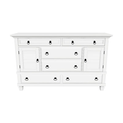 Gleda 62" W 6-Drawer Dresser with Cabinets