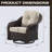 Mudassir Swivel Wicker Outdoor Lounge Chair-1008737635