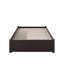 Lit plateforme de rangement avec pied de lit en bois massif et tiroirs sous le lit Concorde-1826326940-1826326942