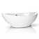23.5" X 15.5" White Oval Ceramic Vessel Sink