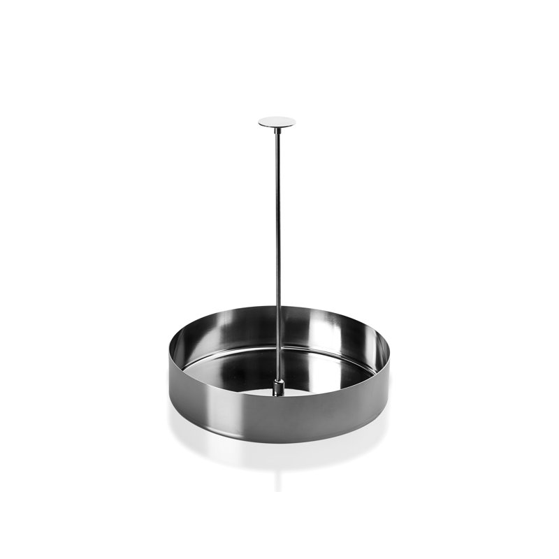Panier rond en acier inoxydable, H 8,4646 po x l 6,6929 po x P 6,6929 po