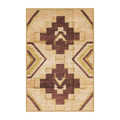 Tapis décoratif multicolore à motif abstrait