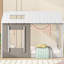 Magnifique lit simple avec toit et fenêtre-925050735