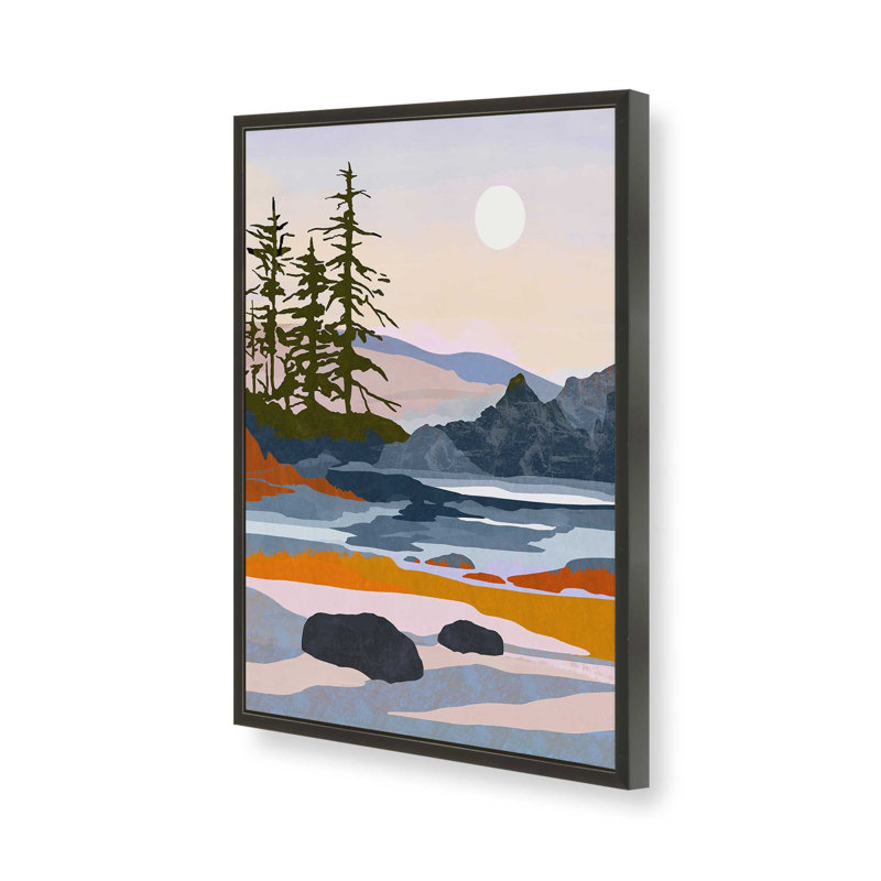 «Valley Moon» par Garima Dhawan, reproduction d'art sur toile, Noir, H 16 po x l 12 po