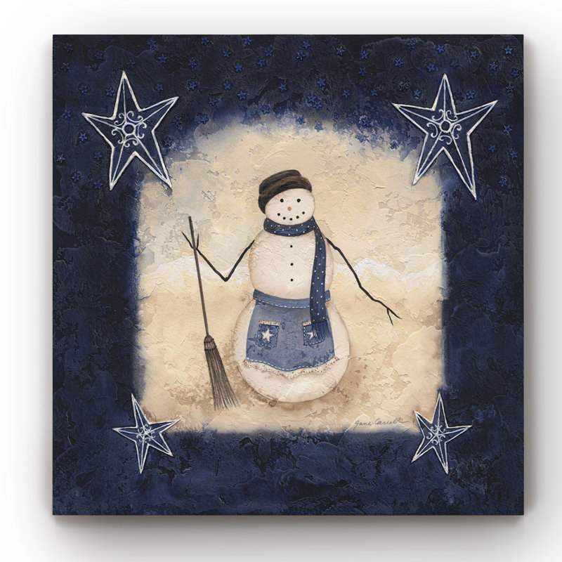 « snow femme blue », impression sur toile tendue, H 40 po x l 40 po x P 1 po