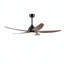 Ventilateur de plafond avec lampes, ventilateurs de plafond de 56 pouces avec télécommande, 5 vitesses, moteur à courant continu réversible à 6 vitesses pour patio, salon, chambre à coucher, porche