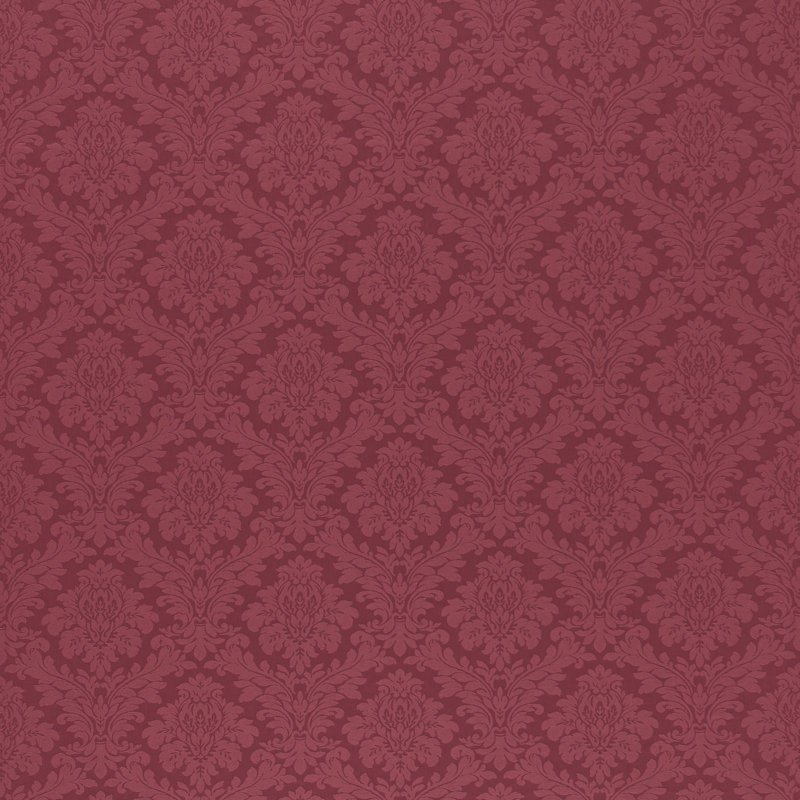 Lymington Damask Fabric, Raspberry