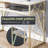 SanderSon 44.9" Console Table, White Entryway Table with Shelves and Metal Frame