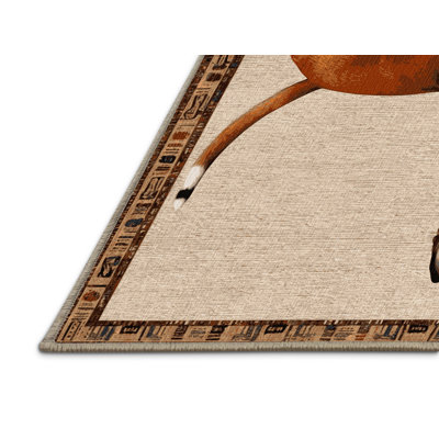 Washable Pharaoh Hound Dogs Area Rug
