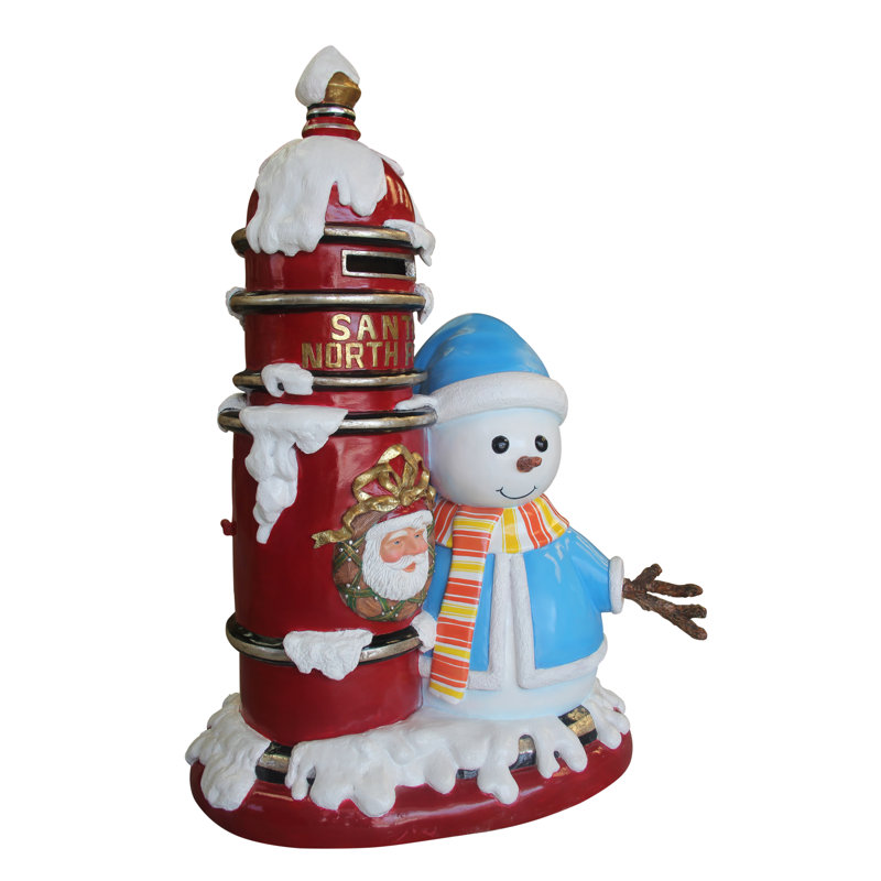 North Pole Snowman Mailbox Display