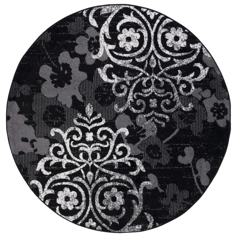 Bronti Performance Floral Rug, Round 6'