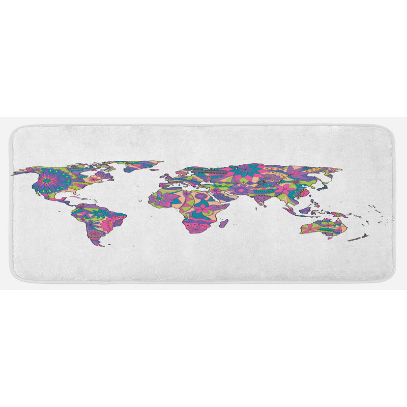 Tapis de cuisine wanderlust