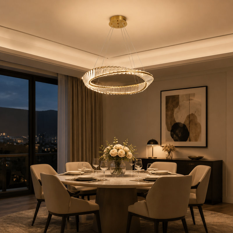 Achanti 1 - Light LED Chandelier, 115cm H x 58cm W x 58cm D