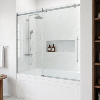 Luca Frameless Sliding Tub Door